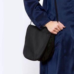 MYCRA PAC Black/Polkadot Reversible Crossbody Bag